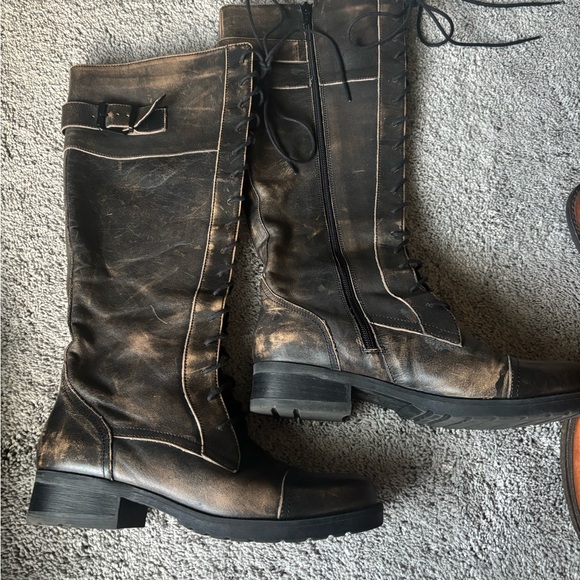 Aldo Women's Black Lace-Up Boots - Picture 5 of 9